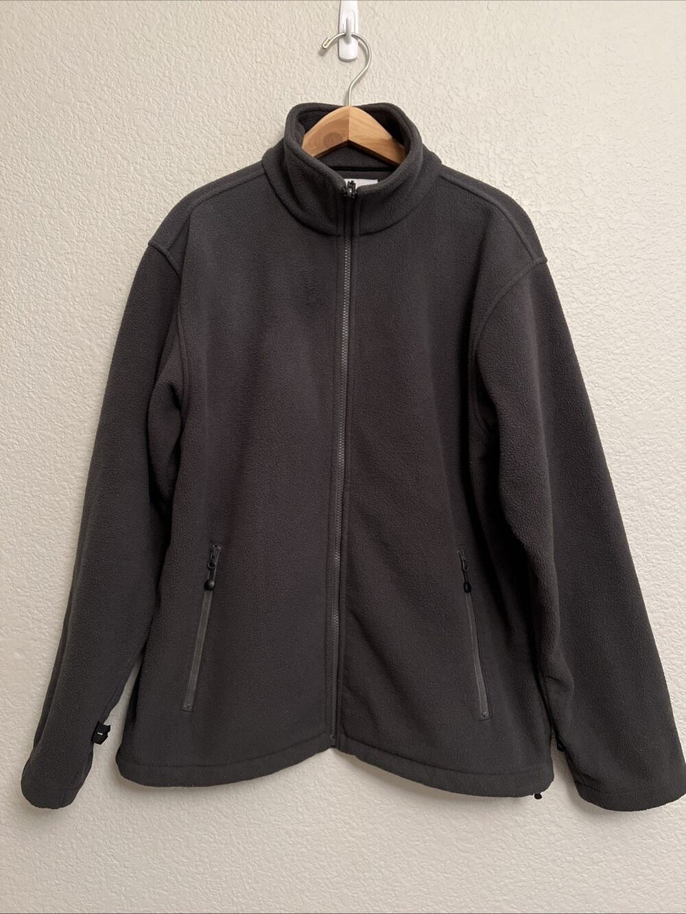 WearGuard Jacket Thick Fleece Full Zip Gray Style 2943 Work Camping Hiking Sz M
